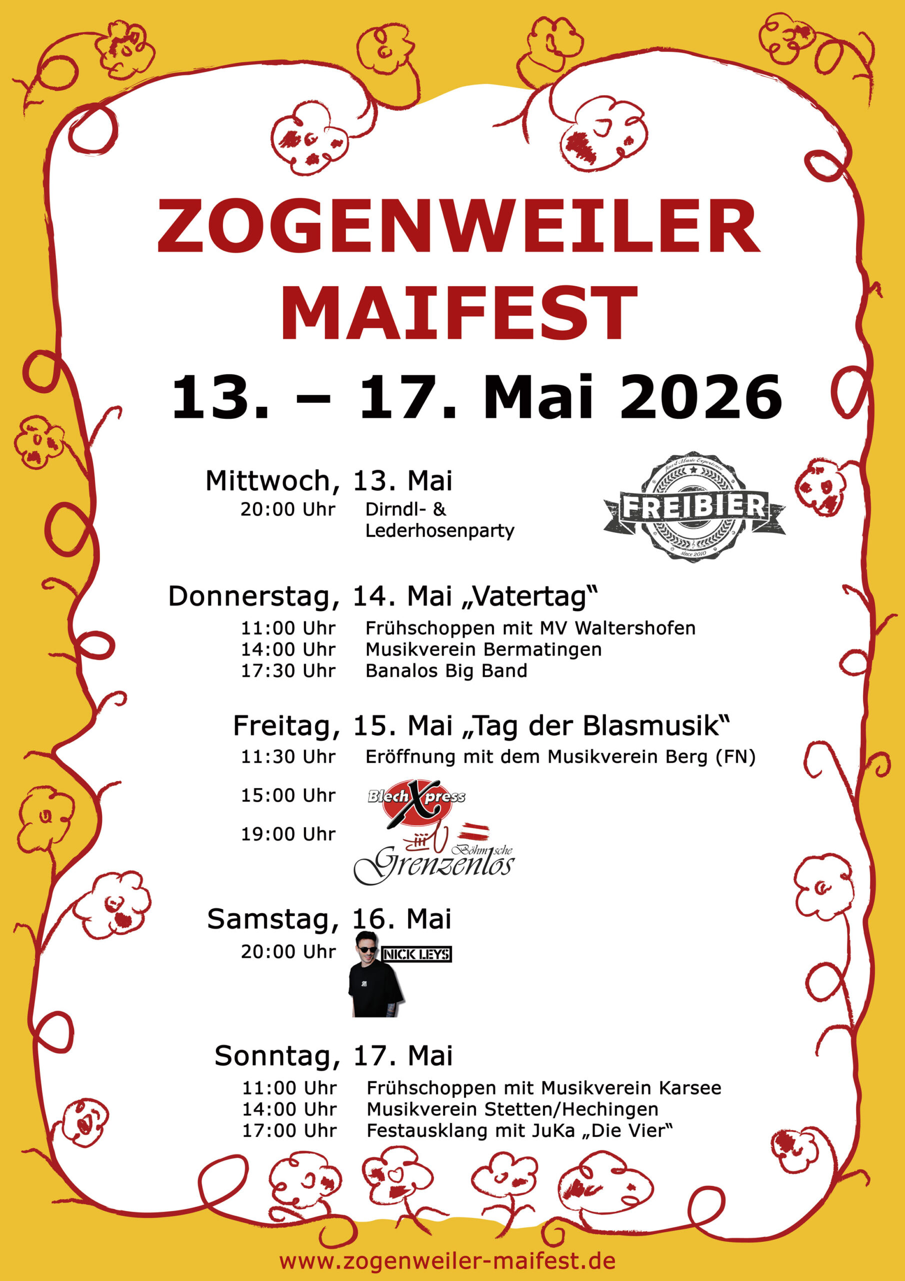 Zogenweiler Maifest Programm 2026